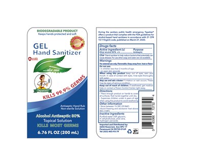 200 mL Ndc: 77898-123-01 (Tapatias Gel 200ml)